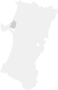 秋田県大潟村の位置